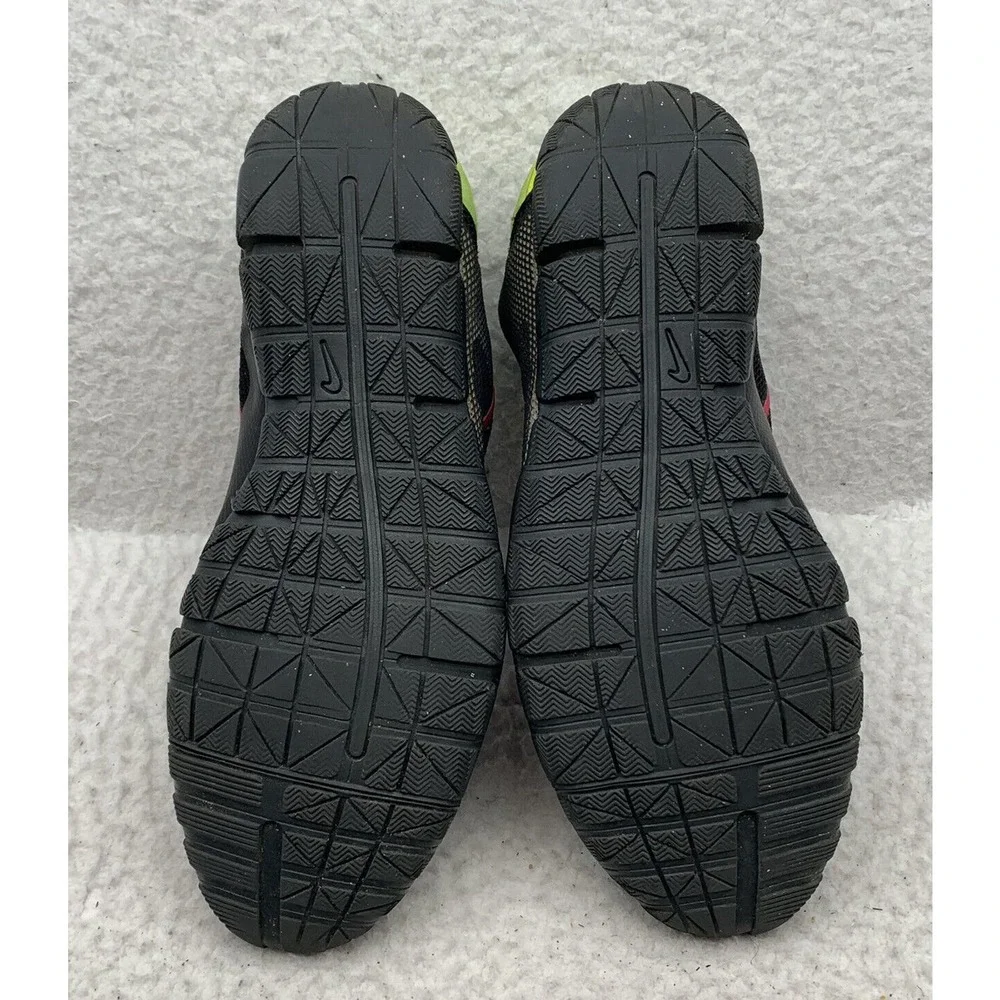 Nike Free Bionic Running Shoes Womens 7.5 Black Pink Green Lightweight 599269063